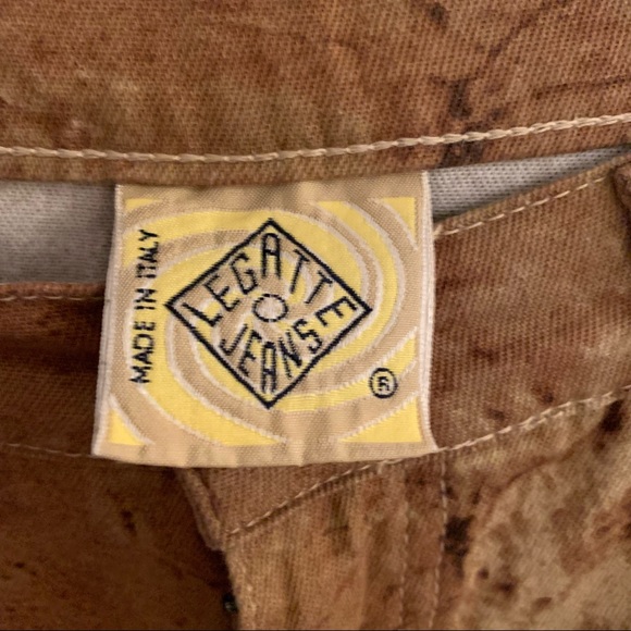 Legatte Jeans Made in Italy Marbled Design Jeans - Picture 4 of 8